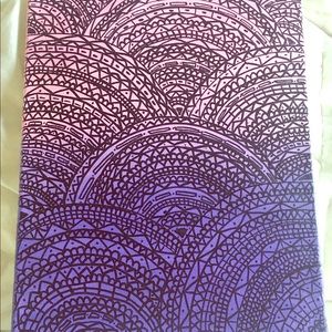 Pink and purple designed canvas